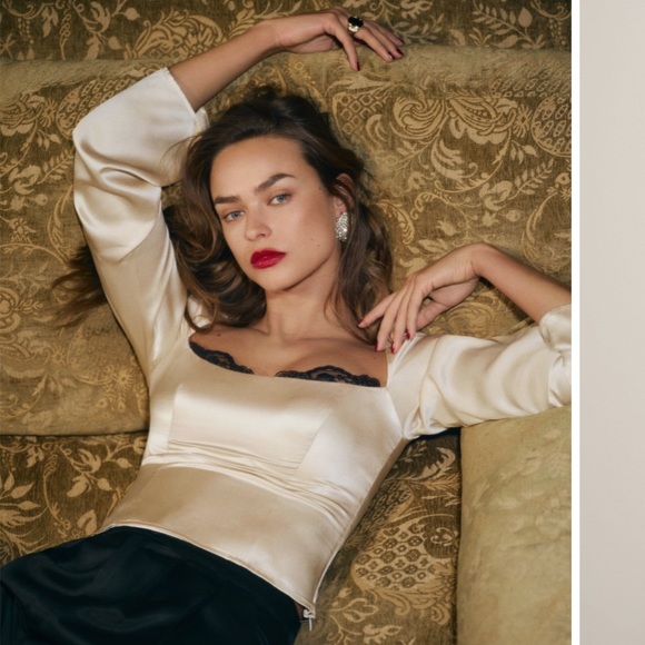 Reformation Tops - Reformation Rita Silk Top